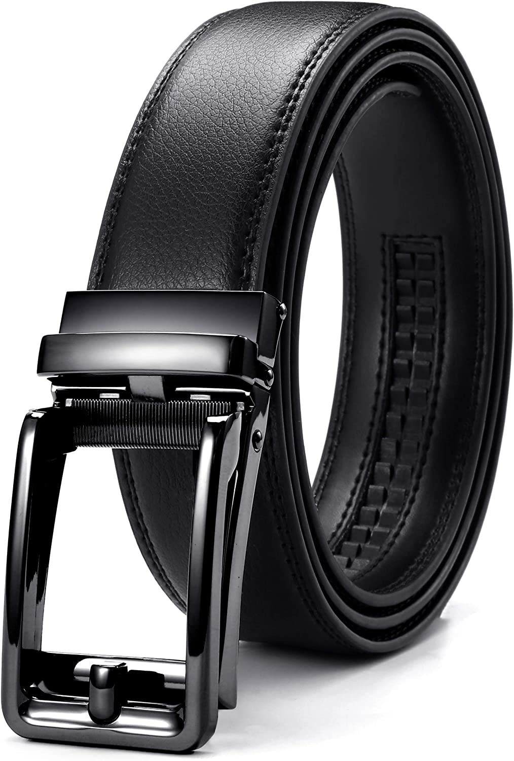 CHAOREN Click Belt for men - Mens Leather Belt 1 3/8" for Dress and Casual - Micro Adjustable Belt Fit Everywhere - Image 7